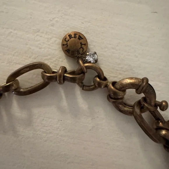 J.Crew Vintage Crystal Statement Necklace – Pearl & Faceted Glass Teardrops - Picture 2 of 3